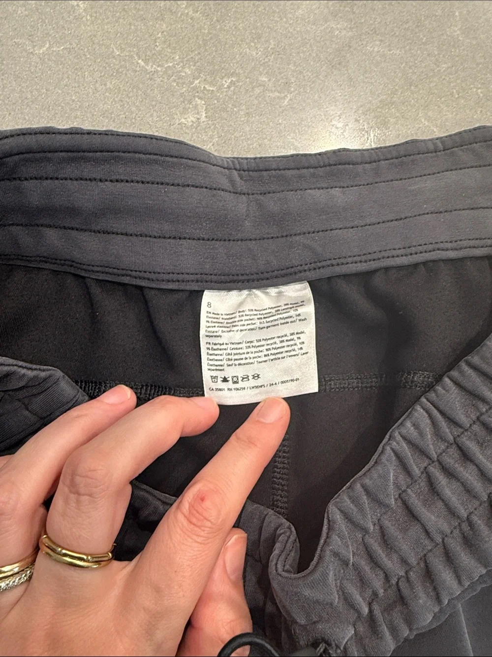 lululemon athletica Charcoal Gray Track Joggers